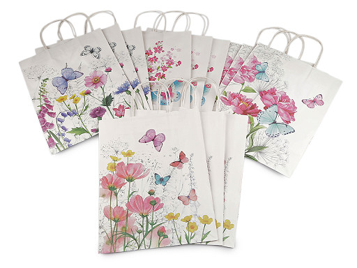 Darčeková taška kvety a motýle