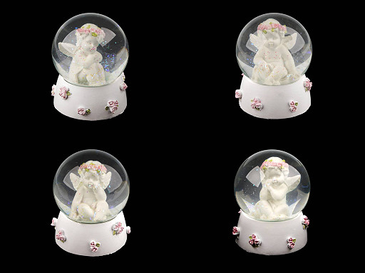 Anđeo u snježnoj kugli Ø 6,5 cm