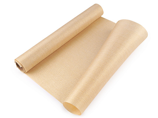 Vianočná dekoračná látka / behúň s lurexom šírka 36 cm
