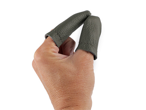 Leather finger protector / timble for felting