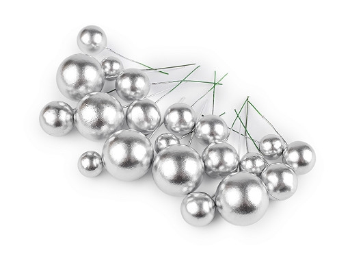 Guličky / gule na drôtiku na tvorenie Ø2-4 cm