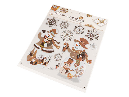 Autocolante 3D din plastic de Crăciun pentru ferestre și uși