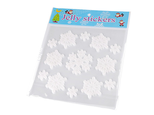 Vianočné samolepiace gélové vločky