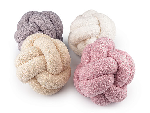 Dekoračný vankúš uzol boucle Ø20 cm