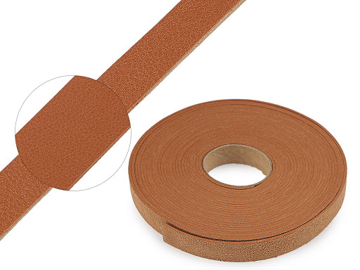 Bag handles made of eco-leather, width 15 mm - unfinished product