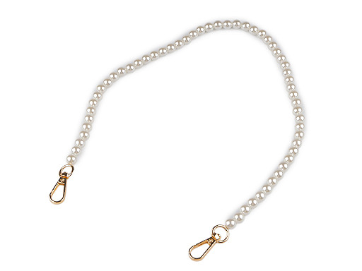 Perlový řetízek / ucho na kabelky a telefony délka 60 cm Perlový řetízek / ucho na kabelky a telefony délka 60 cm