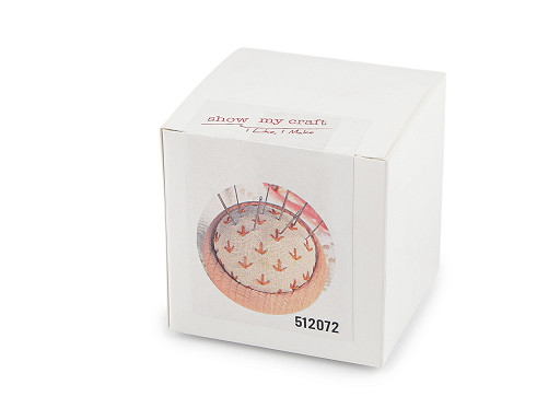 Kit creativo per ricamo a punto croce con base in legno