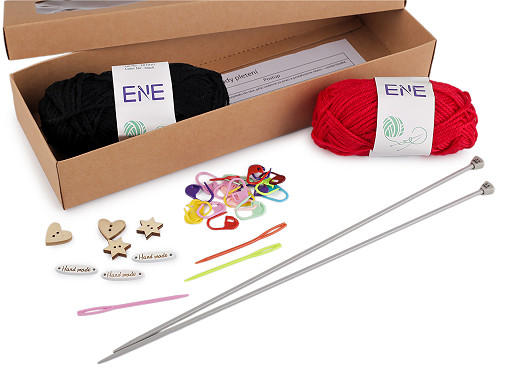 Pletací sada s návodem pro začátečníky