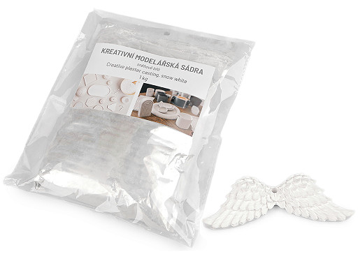 Hófehér kreatív modell gipsz 1 kg