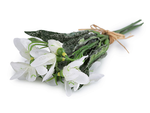 Umelé snežienky s efektom námrazy