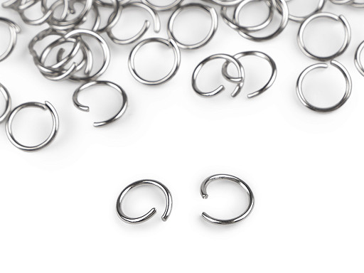 Kroužek spojovací Ø10 mm z nerezové oceli k výrobě klíčenek Kroužek spojovací Ø10 mm z nerezové oceli k výrobě klíčenek