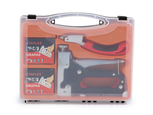 Čalounická sponkovačka s příslušenstvím