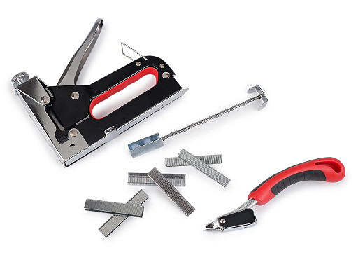 Čalúnická sponkovačka s príslušenstvom