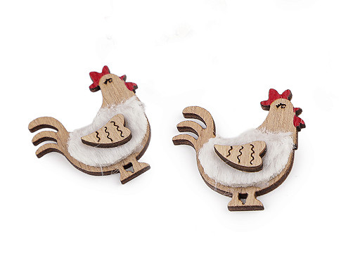 Kurka drewniana do dekoracji 