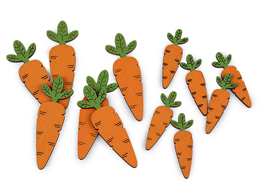 Drevená mrkva na aranžovanie