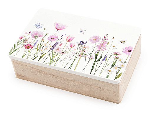 Drevená krabička s potlačou 13x20 cm