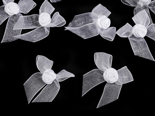 Mašlička monofilová s růžičkou