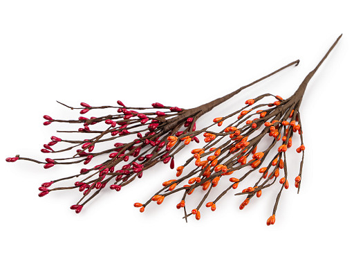 Umělá větvička s pupeny na drátku tvarovatelná