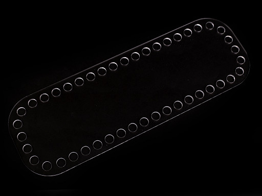 Plastové dno na háčkování / výrobu košíků 10x30 cm