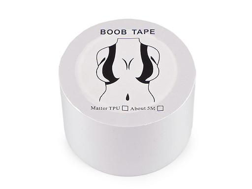 Boob tape páska na prsa samolepicí šíře 3,8 cm transparent