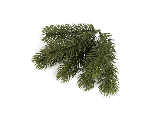 Artificial conifer twig