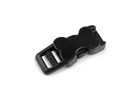 Spona trojzubec v tvare psej kosti šírka 10 mm
