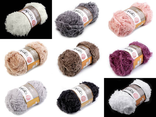 Fluffy Knitting Yarn 50 g Mink | STOKLASA Haberdashery and Fabrics