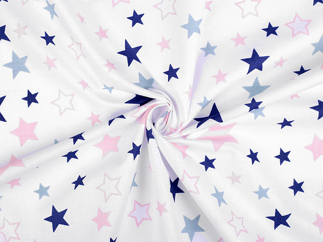 Cotton Fabric Stars | STOKLASA Haberdashery and Fabrics