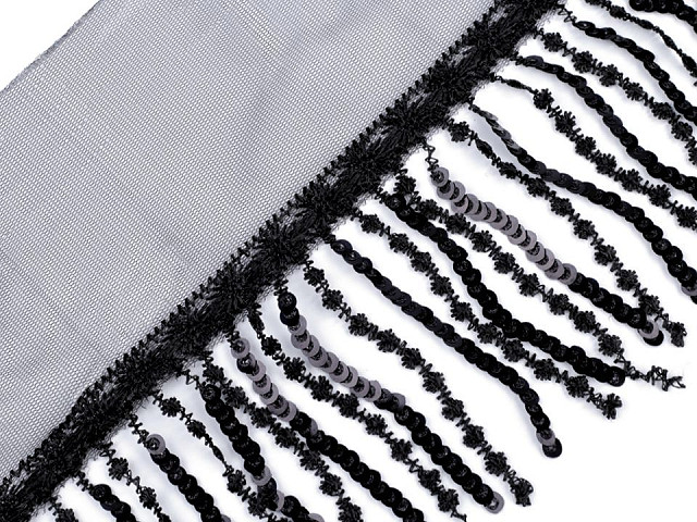 sequin fringe trim