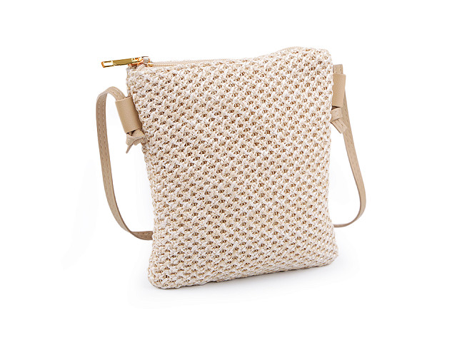 Small Crossbody Bag with Macrame | STOKLASA Haberdashery and Fabrics