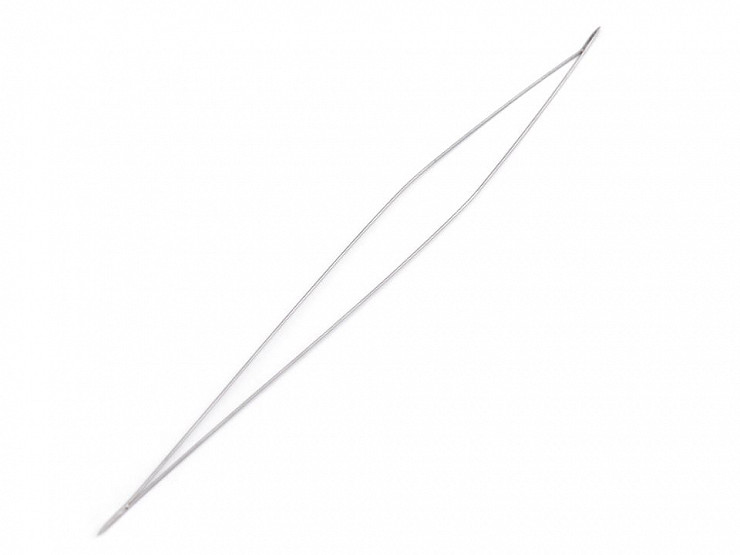 Big Eye Beading Needle long 10cm Edelstahl Nähnadeln 100mm x 0,3mm Y10 