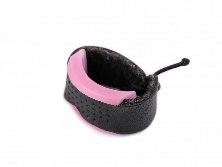 Eco-leather thimble with silicone
