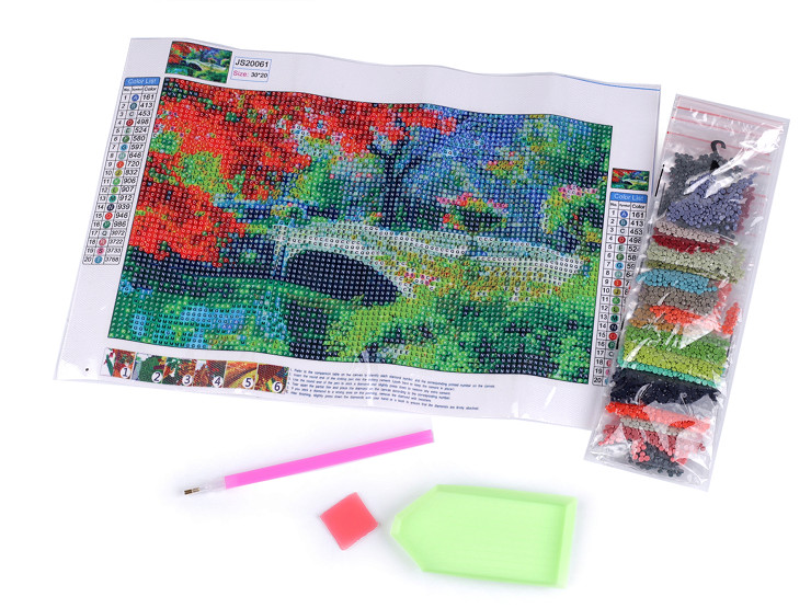 Lot De 2 Cadres Magnétiques Pour Peinture Diamant 30x30 Cm – Cadre Photo 5D Autocollant Bois Grainé, Facile à Installer