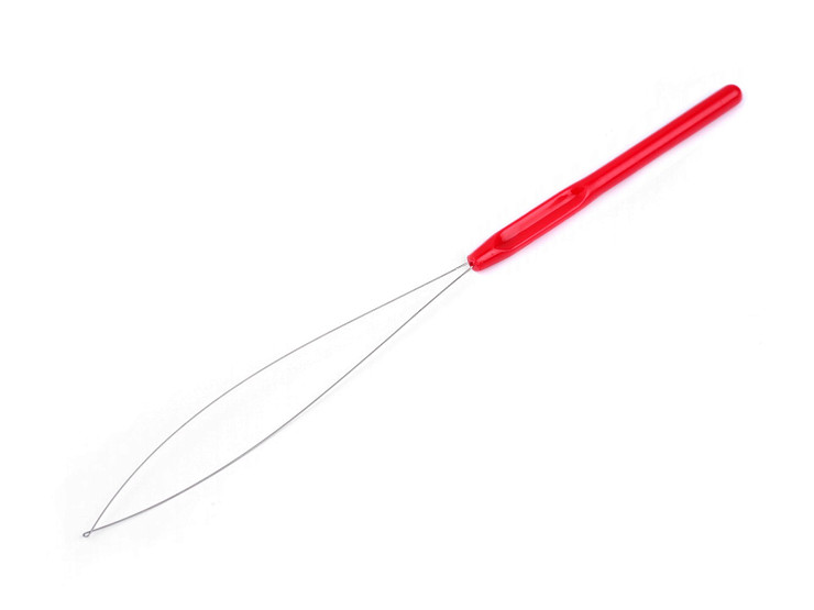 Enhebrador de agujas para hilos/fibras, largo 22 cm