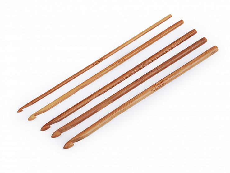 Croșete din bambus mărimea 3; 4; 4,5; 5; 5.5