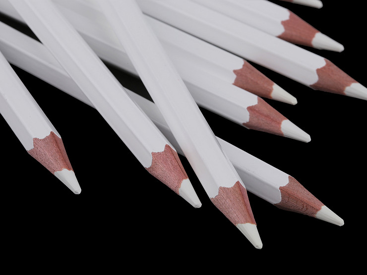 Lot De 12 Crayons à Coudre Blancs - Pas Besoin D'aiguiser, Fil à Déchirer - Pour Marquer Tissu, Cuir, Papier - Effaçables à La Chaleur