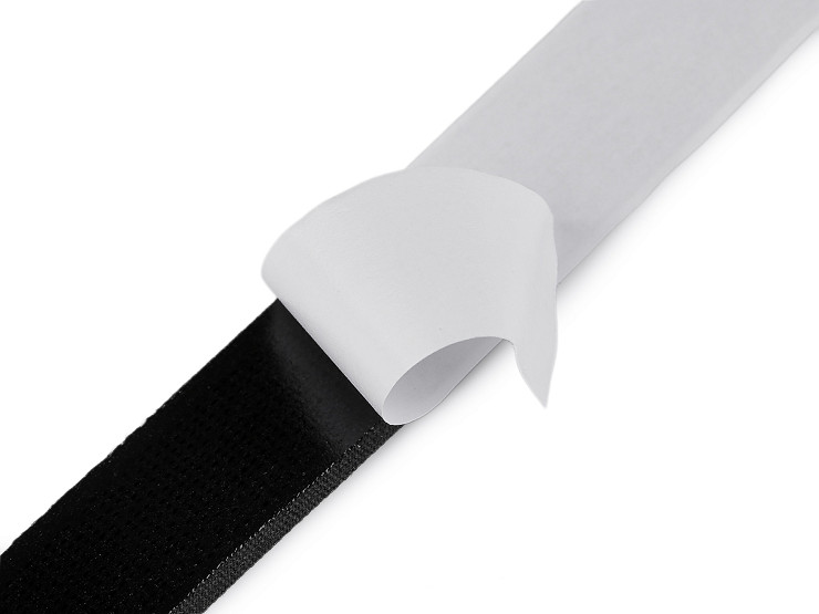 Velcro adhesivo de nailon, solo hembra (parte suave), ancho 20 mm