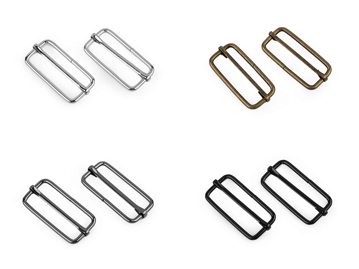 Hebilla ajustador para cinta de mochilas, ancho 38 mm 