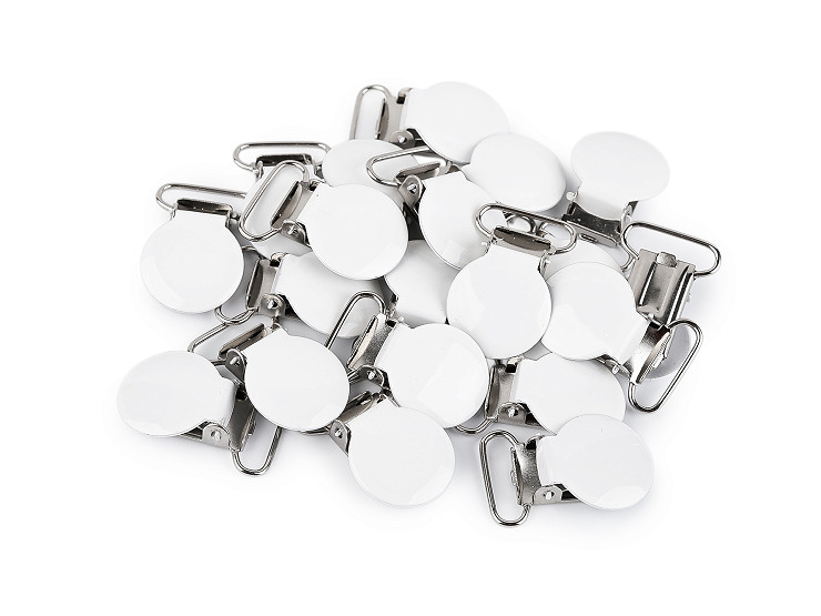 Clip per bretelle, larghezza: 20, 25 mm, verniciato