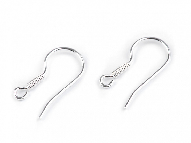 DIY French Hook Ear Wire with Spring Ag 925
