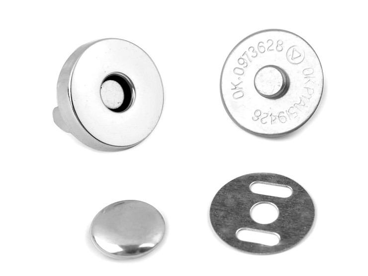 Închizatori / Capse magnetice cu nit, Ø18 mm 