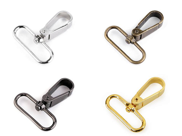 Metal Swivel Snap Hook / Carabiner, fits 39 mm strap