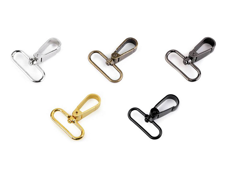 Metal Swivel Snap Hook / Carabiner, fits 39 mm strap