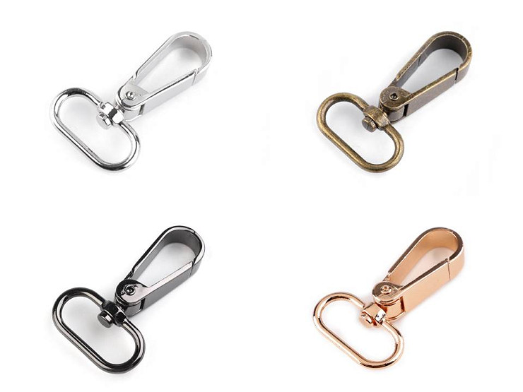 Metal Swivel Snap Hook / Carabiner, fits 25 mm strap