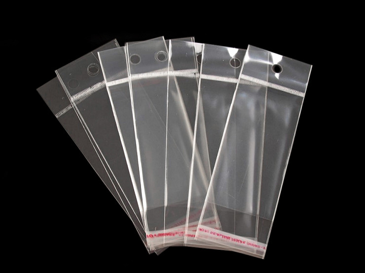 Clear Plastic Self-Adhesive Seal Bags 5x9 cm