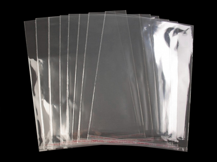 Clear Plastic Self-Adhesive Seal Bags 30x38 cm