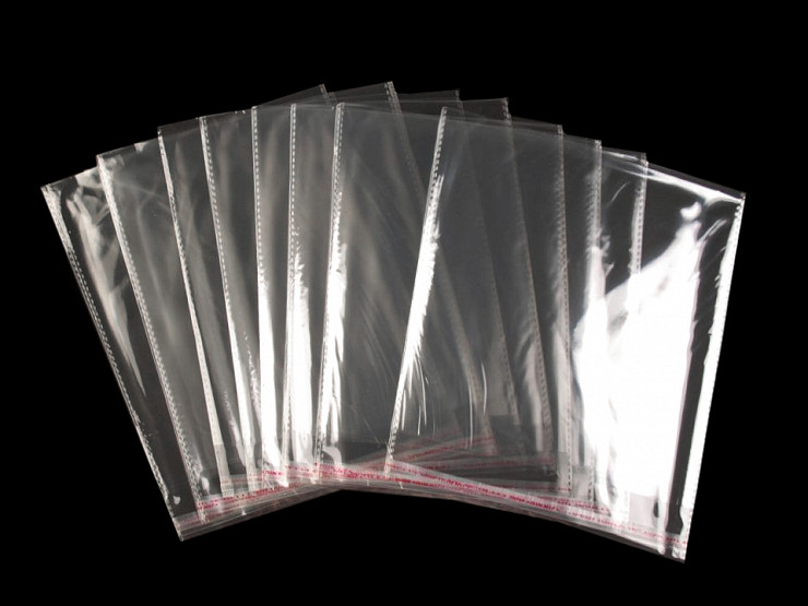 Clear Plastic Self-Adhesive Seal Bags 20x20 cm