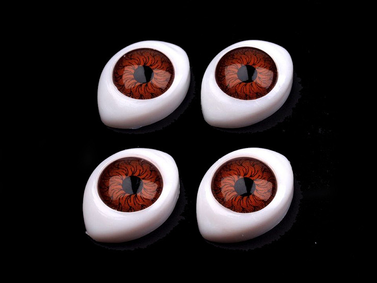 Oval Plastic Doll Eyes 12x17 mm 