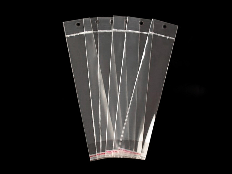 Cellophanbeutel mit Klebestreifen zum Aufhängen 5 x 20 cm