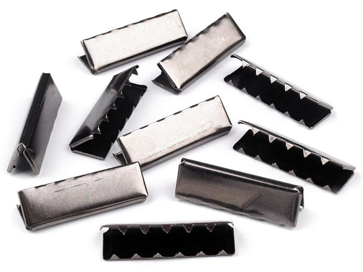 Clips métalliques pour bretelles et ceintures, largeur 40 mm